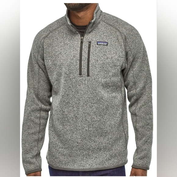 Patagonia Better Sweater 1/4-Zip Pullover Fleece in Stonewash Gray w/ pockets; S - Picture 1 of 7